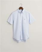 Regular Poplin Short Sleeve Shirt - Blue - M image