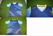 Jersey Navy Yellow &amp; Turquoise