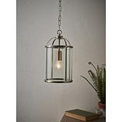 Lambeth Small 1 Light Pendant Satin Nickel image