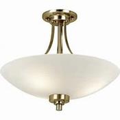 Welles Semi-flush Antique Brass image