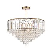 Vienna 5 Light Semi-flush Antique Brass image