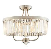 Stein 3 Ceiling Light Glass Nickel image