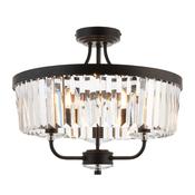 Stein Semi-flush Black Ceiling Light image