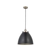Franklin Ceiling Light Large - Matt Black with Aged Pewter image