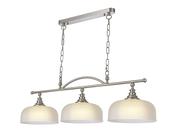 Manning 3 Light Satin Nickel Island Light image
