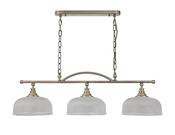 Manning 3 Light Antique Brass Island Light image