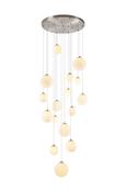 BUTLER 16 LIGHT SATIN NICKEL OPAL GLASS image