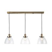 Hansen 3 Light Linear Pendant - Antique Brass image