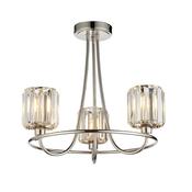 Berenice Ceiling Light Semi Flush - Bright Nickel image