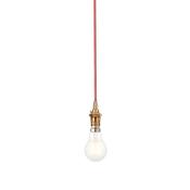 Eltham Cable Set - Red and Brushed Aged Brass image