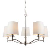 Ortona 5 Light Pendant Bright Nickel image