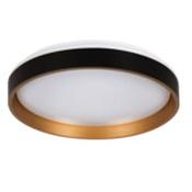 SOLN LED FLUSH CEIILING LIGHT BLACK GOLD image