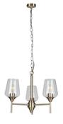 3 Light Antique Brass Ceiling Light image