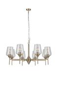 8 Light Antique Brass Ceiling Light image