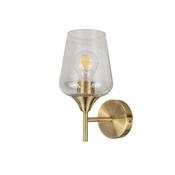 1 Light Antique Brass Wall Light image