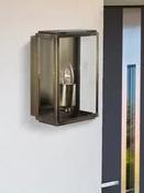 ANTIQUE BRASS OUTDOOR BOX LIGHT