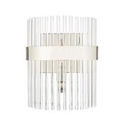 Laura Ashley Alexa wall light glass and polished nickle image