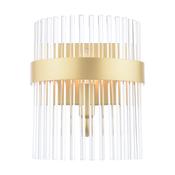 Laura Ashley Alexa wall light glass and  matt antique brass image