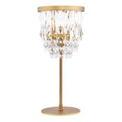 Laura Ashley Rhosill table lamp crystal and matt antique brass image