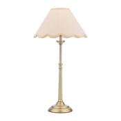 Laura Ashley cordwell table lamp matt antique brass with shade image