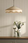 Laura Ashley buckenham pendant natural ratten and antique brass image