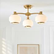 Evora 3lt semi flush ceiling light image