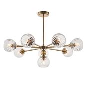 Allegra 8lt antique brass pendant