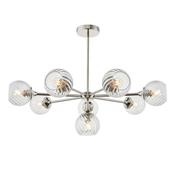 Allegra 8lt pendant bright nickel
