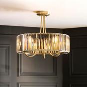Visconti 3lt semi flush pendant