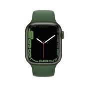 Apple, MKN03B/A, Watch Series 7 GPS 41mm Green Aluminium Case With Clover Sport Band, Green image