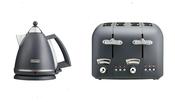 De'Longhi, KBX3016CT04.GY, Argento Silva Kettle &amp; Toaster Set, Grey image