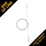 Mophie , 409903201, 1M Charge and Sync Cable USB-C to Lightning Cable, White image