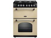Rangemaster, CLA60DFFCR/C, Classic 60cm Dual Fuel Cooker, Cream image
