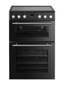 Powerpoint, P06C2MDBL, 60cm  Double Oven and Ceramic Hob, Black image