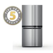 Ex-display Whirlpool, WQ9B2LG, French Door 90cm Fridge Freezer 4 Door, Silver image