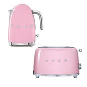 Smeg, KLF03TSF01PKUK, Kettle &amp; Toaster Set, Pink