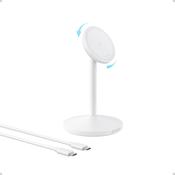 Anker, A25X1H21, Mag Go Wireless Charging Stand 15 watt, White image