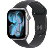 Apple, MEV04MP/A, Watch 11 46mm Space Grey Aluminium with Black Band S/M, Grey image