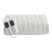 Dreamland, 16995C Cosy Dreamer Superior Cotton Double Underblanket Mattress Warmer with Dual Controllers, White