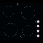 Electrolux, EHF6140ISK, 60CM 4 Zone Electric Ceramic Hob, Black image