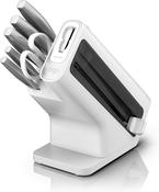 Ninja, K62006EUWH, StaySharp 6-Piece Stainless Knife Set, White Block &amp; Built-In Sharpener, White