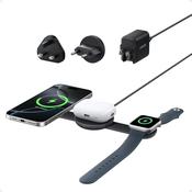 Anker, B25M8H11, MagGo 3-in-1 Wireless Charging Station 15W Qi2 Foldable, Black image