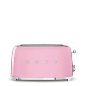 Smeg, TSF02PKUK, 4 Slice Long Slot Toaster, Pink image