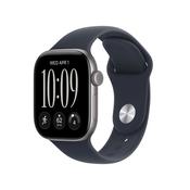 Apple MJE94MP/A Watch Series 12 GPS 42mm Space Gray Aluminum Case with Navy Blue Sport Band - M/L – Navy image