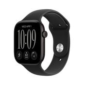 Apple MJEK4MP/A Watch Series 12 GPS 46mm Black Aluminum Case with Black Sport Band - S/M – Black image