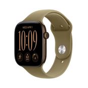 Apple MJEU4MP/A Watch Series 12 GPS 46mm Dark Bronze Aluminum Case with Olive Sport Band - M/L – Olive image