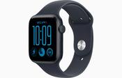 Apple MJL94MP/A Watch SE 3 GPS 44mm Midnight Aluminum Case with Navy Blue Sport Band - M/L – Blue image