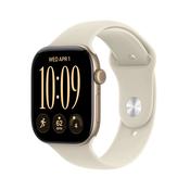 Apple MJEP4MP/A Watch Series 12 GPS 46MM Light Gold Aluminium Case with Sand Sport Band - M/L – Sand image