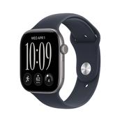 Apple MJEH4MP/A Watch Series 12 GPS 46mm Space Grey Aluminium Case with Navy Blue Sport Band - S/M – Blue image