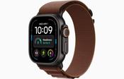 Apple MJC24DH/A Watch Ultra 4 GPS + Cellular 49mm Black Titanium Case with Burgundy Alpine Loop - L – Burgundy image